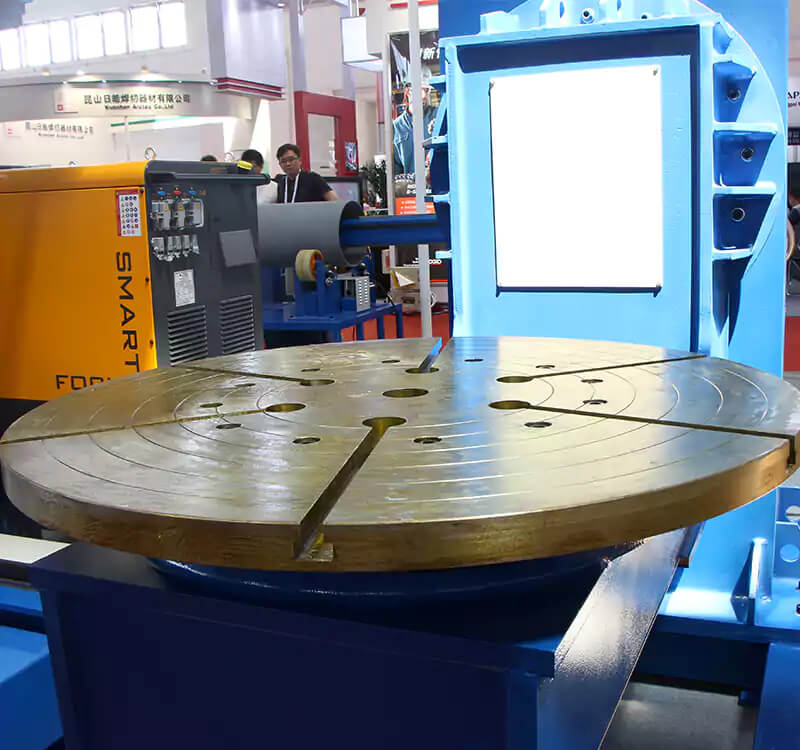 L type pipe rotating welding positioners table detail