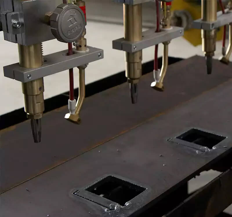 Gantry plasma oxy-fuel profile cutting machine detail